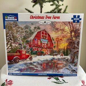 White Mountain ~ Christmas Tree Farm 1000 Piece Puzzle